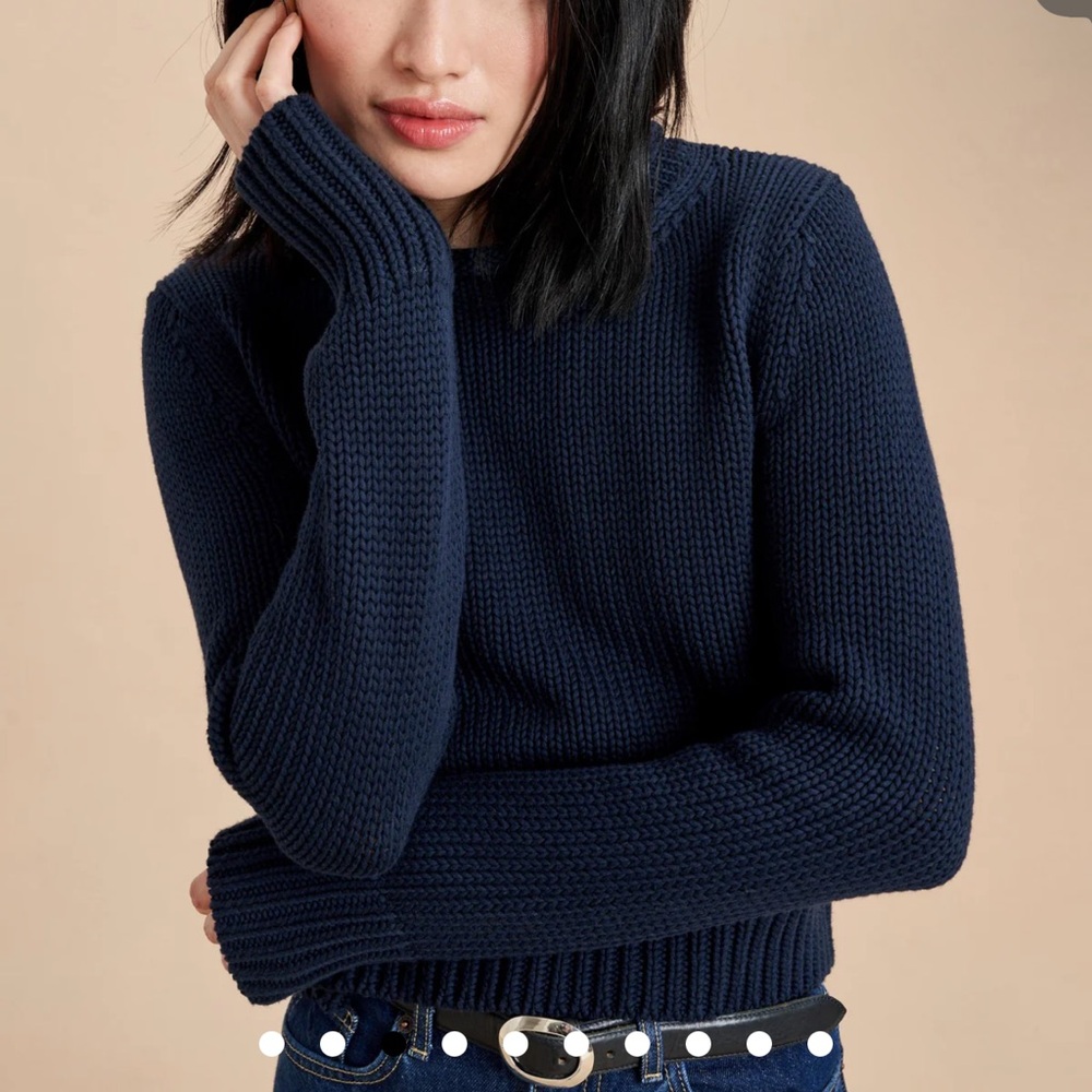 La Ligne Navy Knit Sweater - Picture 3 of 6